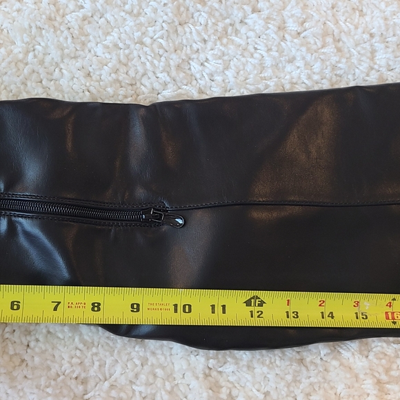 Nasty Gal Black Knee High Boots Sz 8 - Picture 6 of 11